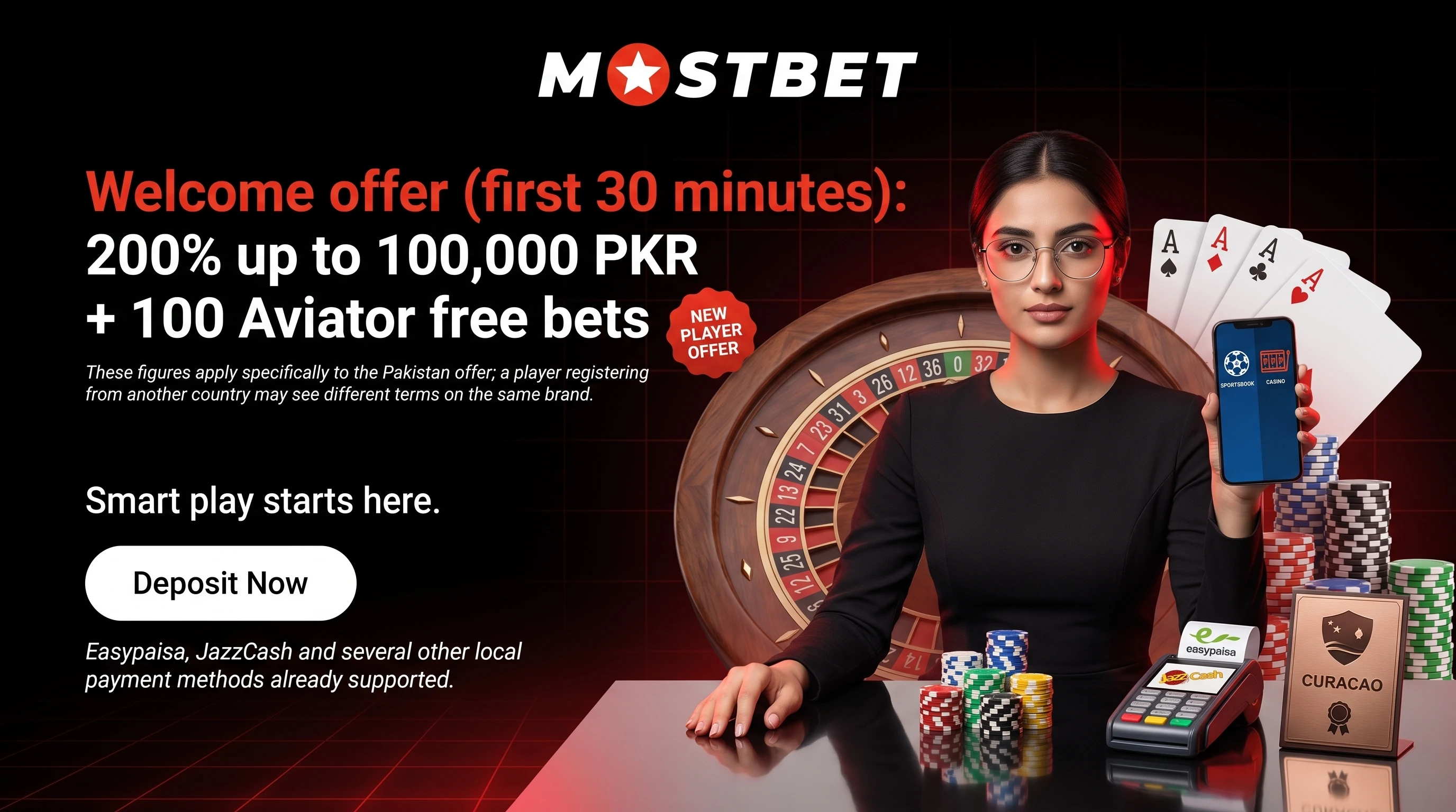 Start with Mostbet in Pakistan: bonuses, casino and app